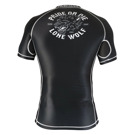PRIDE OR DIE lone wolf RASHGUARD - BLACK